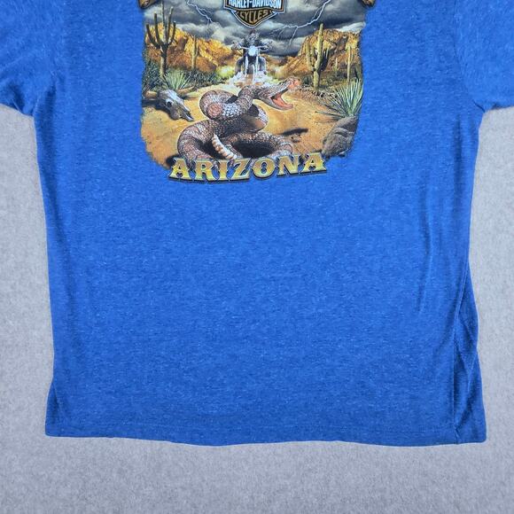 Harley Davidson Tucson Arizona XL Blue Short Sleeve T Shirt - Picture 11 of 13